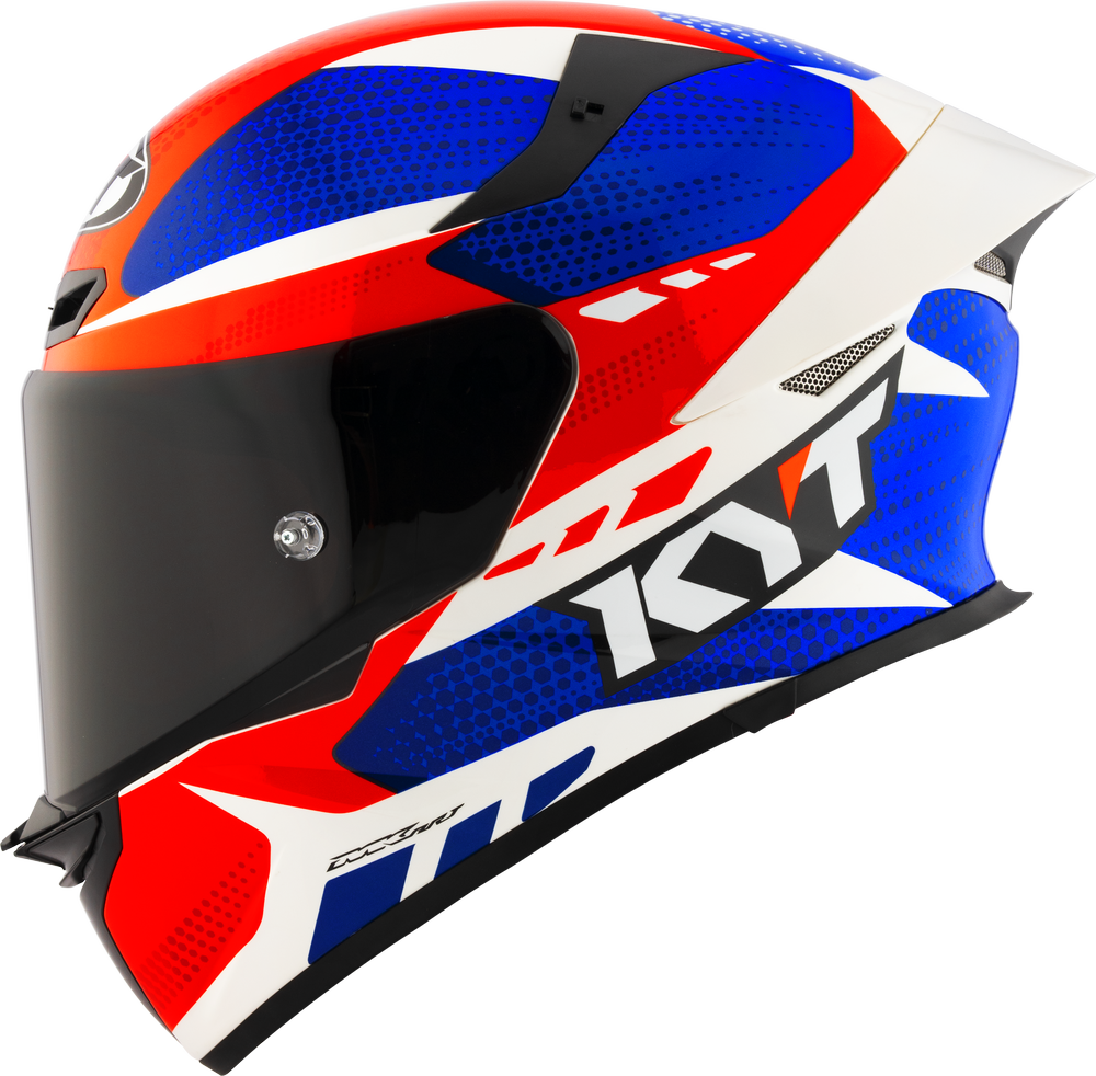 KYT TT Revo Gear Blue Red Gloss Helmet