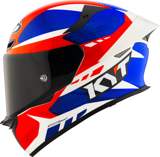 KYT TT Revo Gear Blue Red Gloss Helmet
