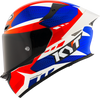 KYT TT Revo Gear Blue Red Gloss Helmet