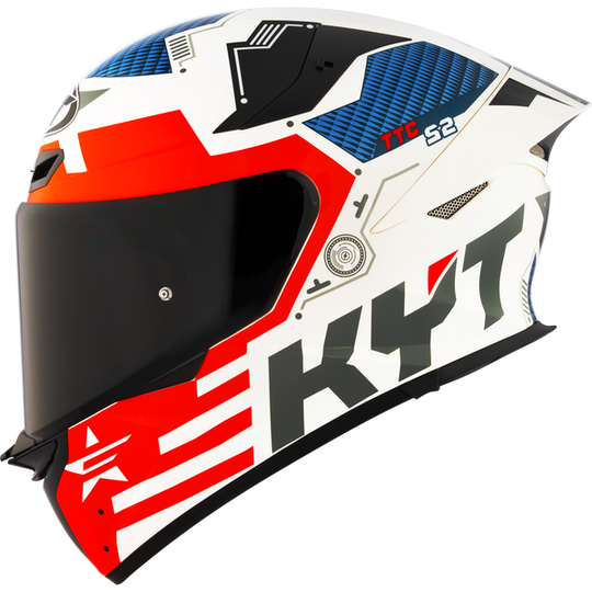 KYT TT Revo Fuselage Red Gloss Helmet