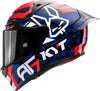 KYT R1R Carbon Fernandez Replica 2025 Gloss Blue Helmet