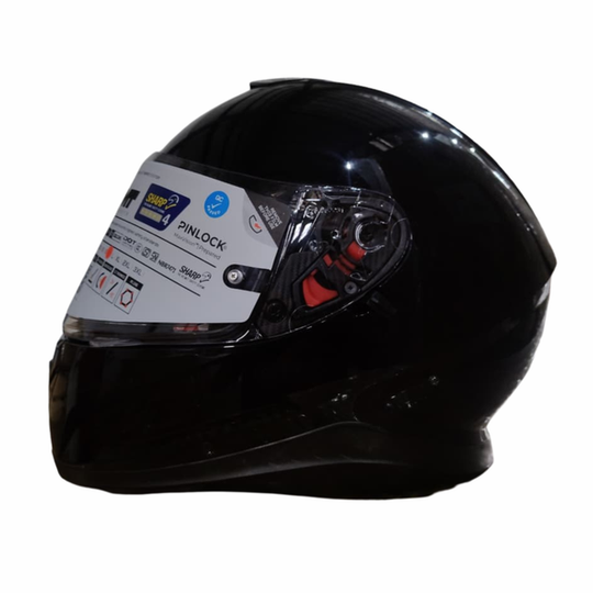 MT Thunder 3 SV Spoiler Solid A1 Gloss Black Helmet