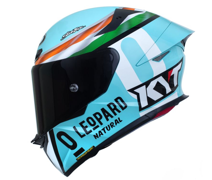 KYT TT Revo Leopard India Edition Gloss Helmet