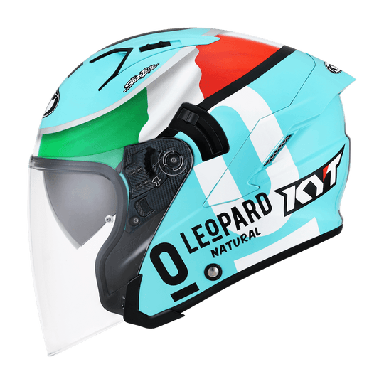 KYT NFJ Dennis Foggia Leopard Gloss Helmet