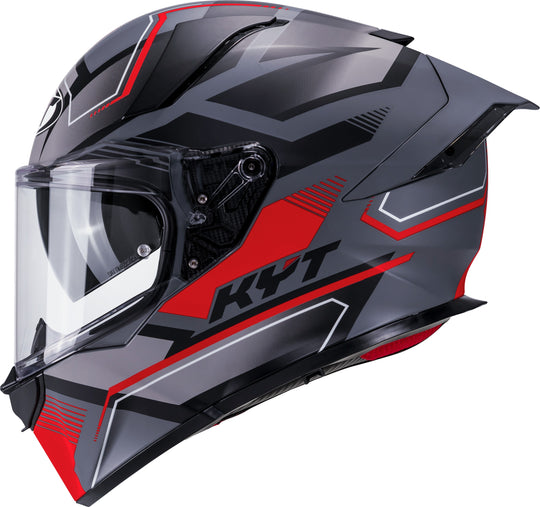 KYT R2R Pro Parsec Matt GRL Grey Red Helmet