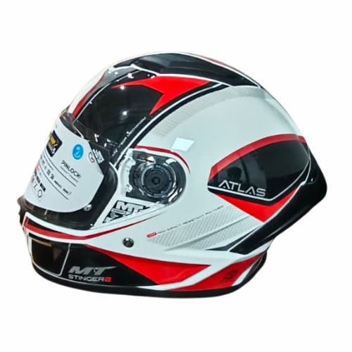 MT Stinger 2 Atlas A5 Gloss White Red Helmet