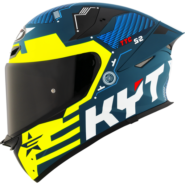 KYT TT Revo Fuselage Yellow Matt Helmet