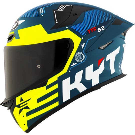 KYT TT Revo Fuselage Yellow Matt Helmet