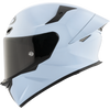 KYT TT Revo Plain Sea Blue Gloss Helmet