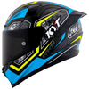 KYT Striker 2V #01 Gloss Black Blue Helmet