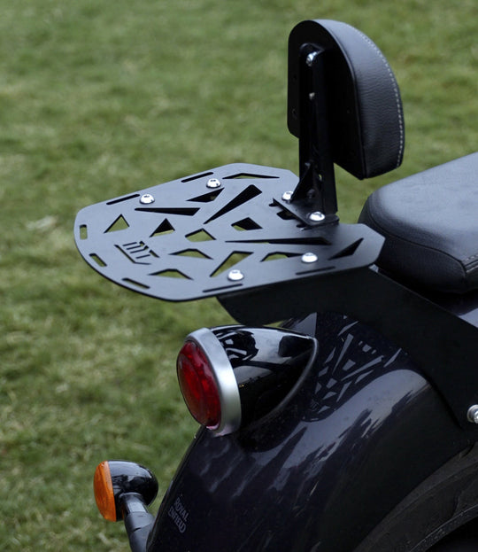 Moto Torque Royal Enfield Super Meteor 650 Back Carrier (Black)