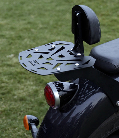 Moto Torque Royal Enfield Super Meteor 650 Back Carrier (Black)