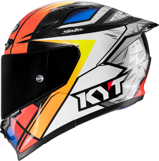 KYT Striker Runs Gloss White Helmet