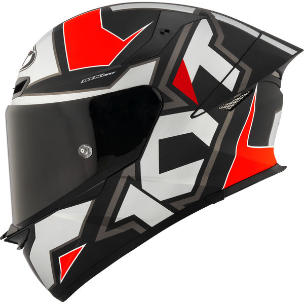 KYT TT Revo Electron Grey Red Matt Helmet