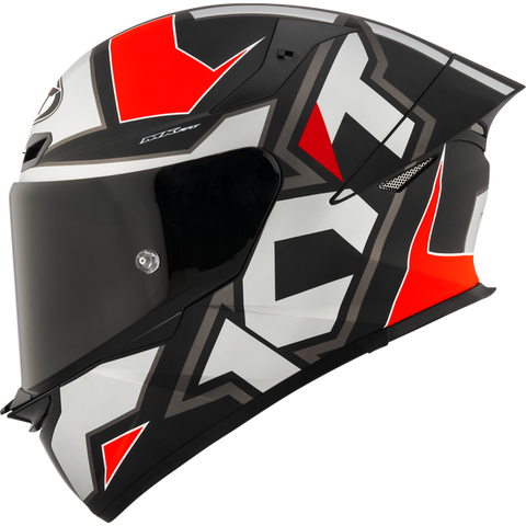 KYT TT Revo Electron Grey Red Matt Helmet