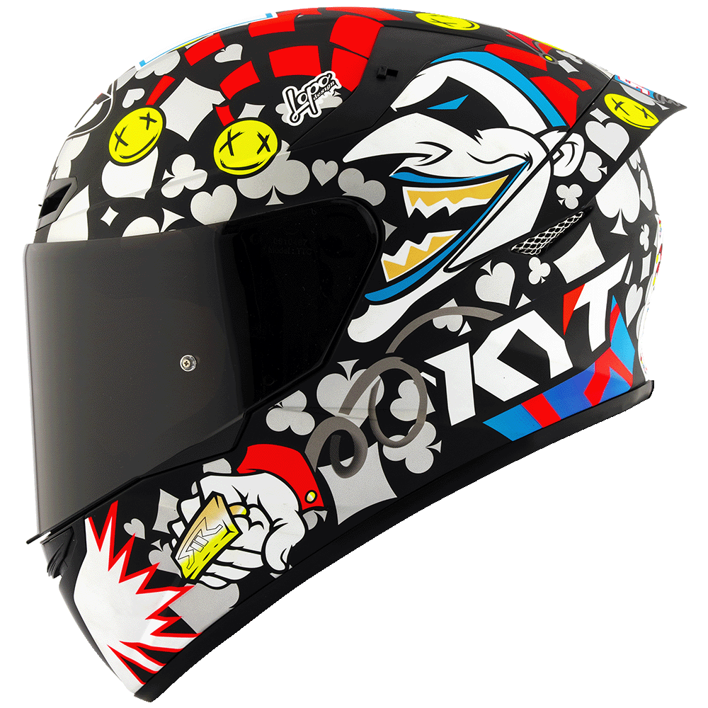 KYT TT Course Riccardo Rossi Replica Matt Helmet