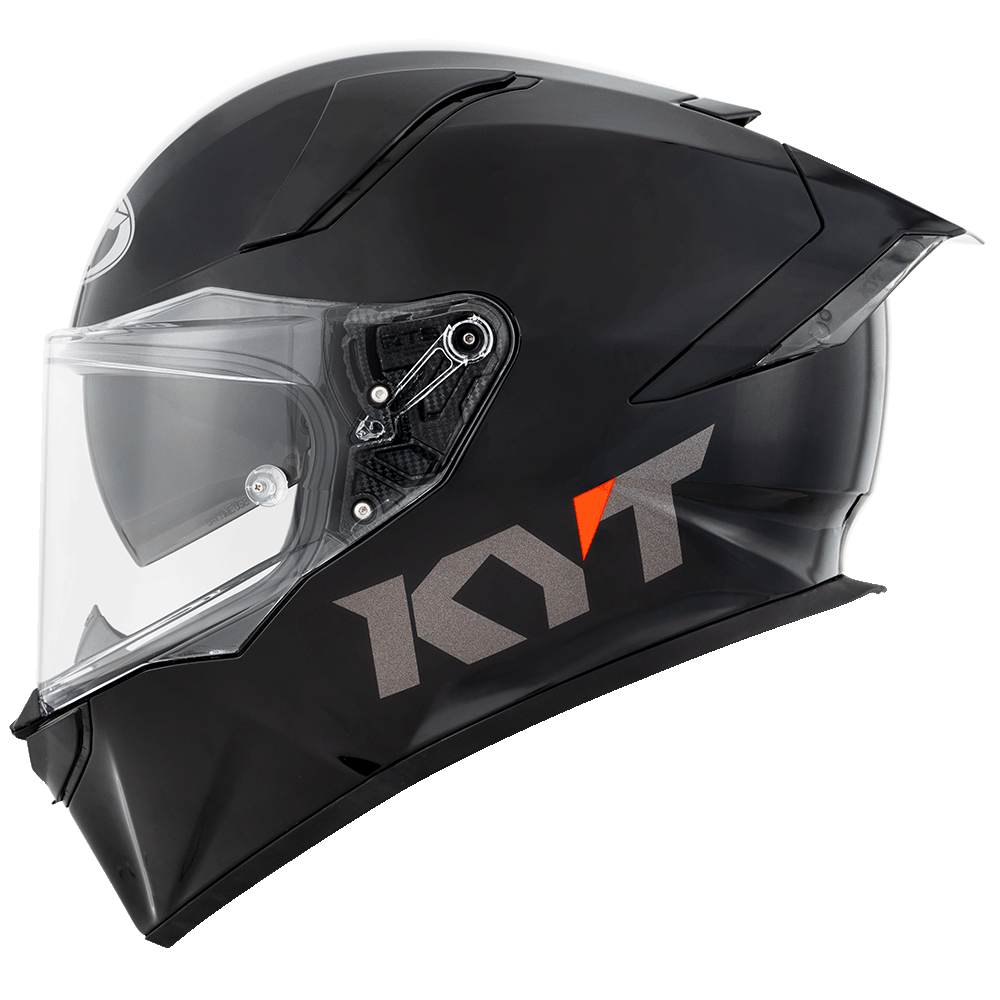 KYT R2R Pro Plain Gloss Black Helmet