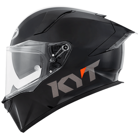 KYT R2R Pro Plain Gloss Black Helmet