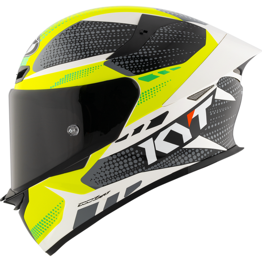 KYT TT Revo Gear Black Yellow Gloss Helmet