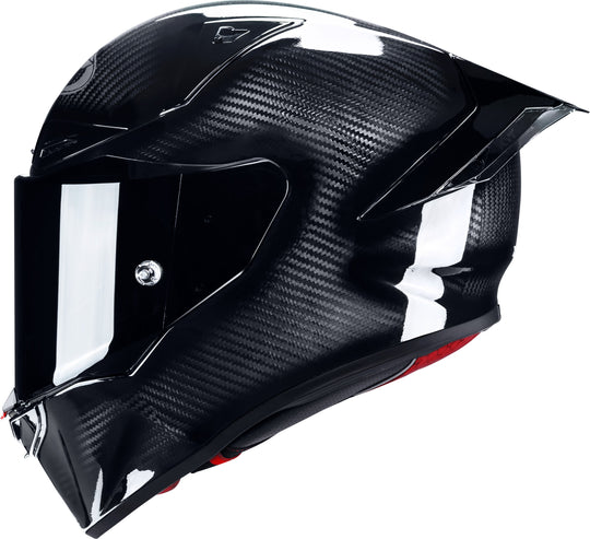 KYT R1R Carbon Solid Gloss Black Helmet
