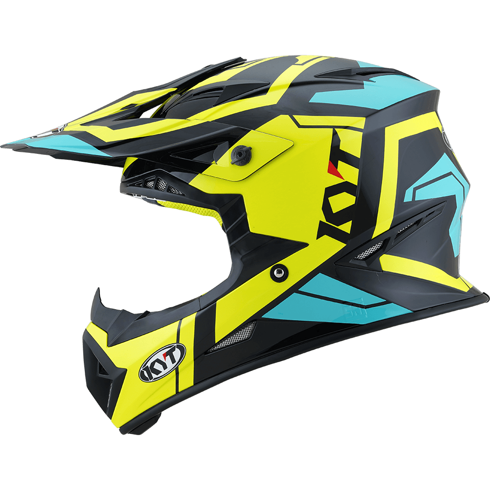 KYT MX Jumpshot #3 Black Aqua Gloss Helmet– Moto Central KYT MX Jumpshot #3 Black Aqua Gloss Helmet– Moto Central