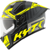 KYT R2R Pro Octane Matt Black Yellow Helmet