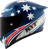 KYT Striker Brock Parkes Replica Gloss Blue White Helmet