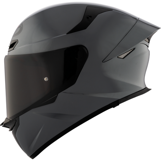 KYT TT Revo Plain GRL Grey Gloss Helmet