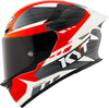 KYT TT Revo Gear Black Red Gloss Helmet