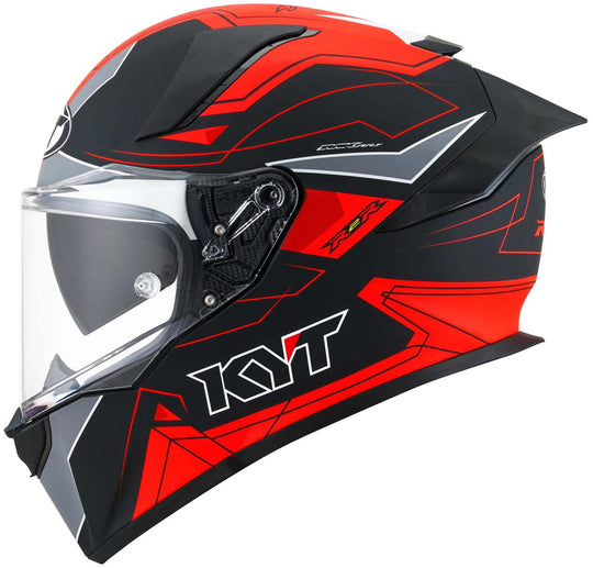 KYT R2R Pro LED Matt Black Red Helmet