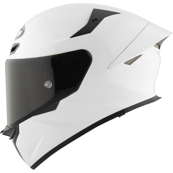 KYT TT Revo Plain White Gloss Helmet