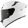 KYT TT Revo Plain White Gloss Helmet