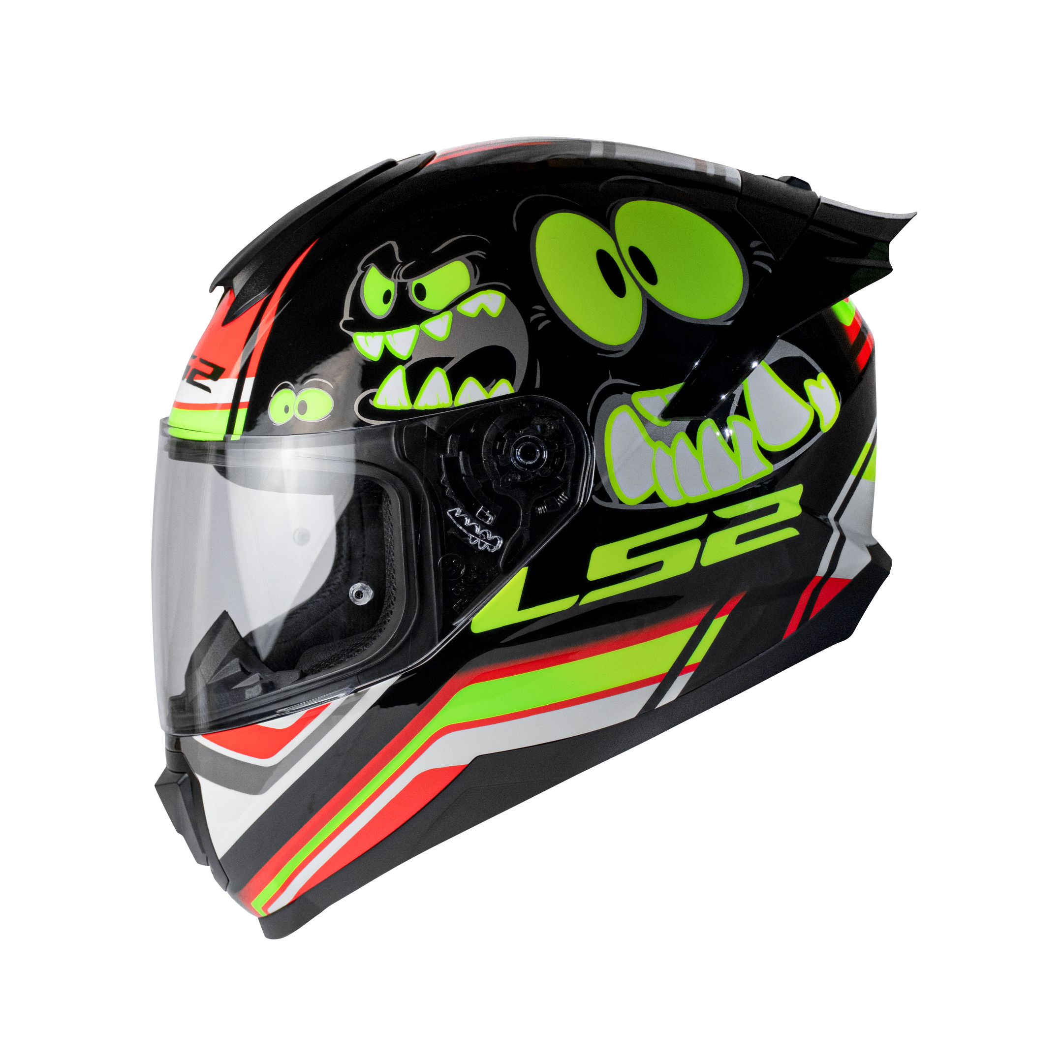 LS2 FF802 Flash Elves Gloss Black Glow Helmet– Moto Central