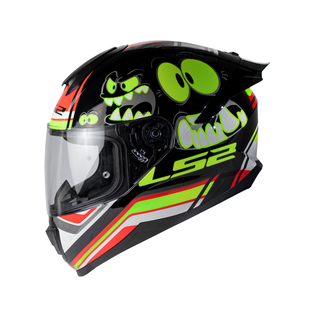 LS2 FF802 Flash Elves Gloss Black Glow Helmet