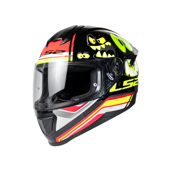 LS2 FF802 Flash Elves Gloss Black Glow Helmet– Moto Central