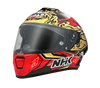 NHK K5R Ivan Ortola #6 Gloss Black Gold Red Helmet