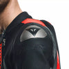 Dainese Audax D Zip Men One Piece Motorcycle Perforated Leather Suit (Black Red Fluro Antracite) - Moto Central