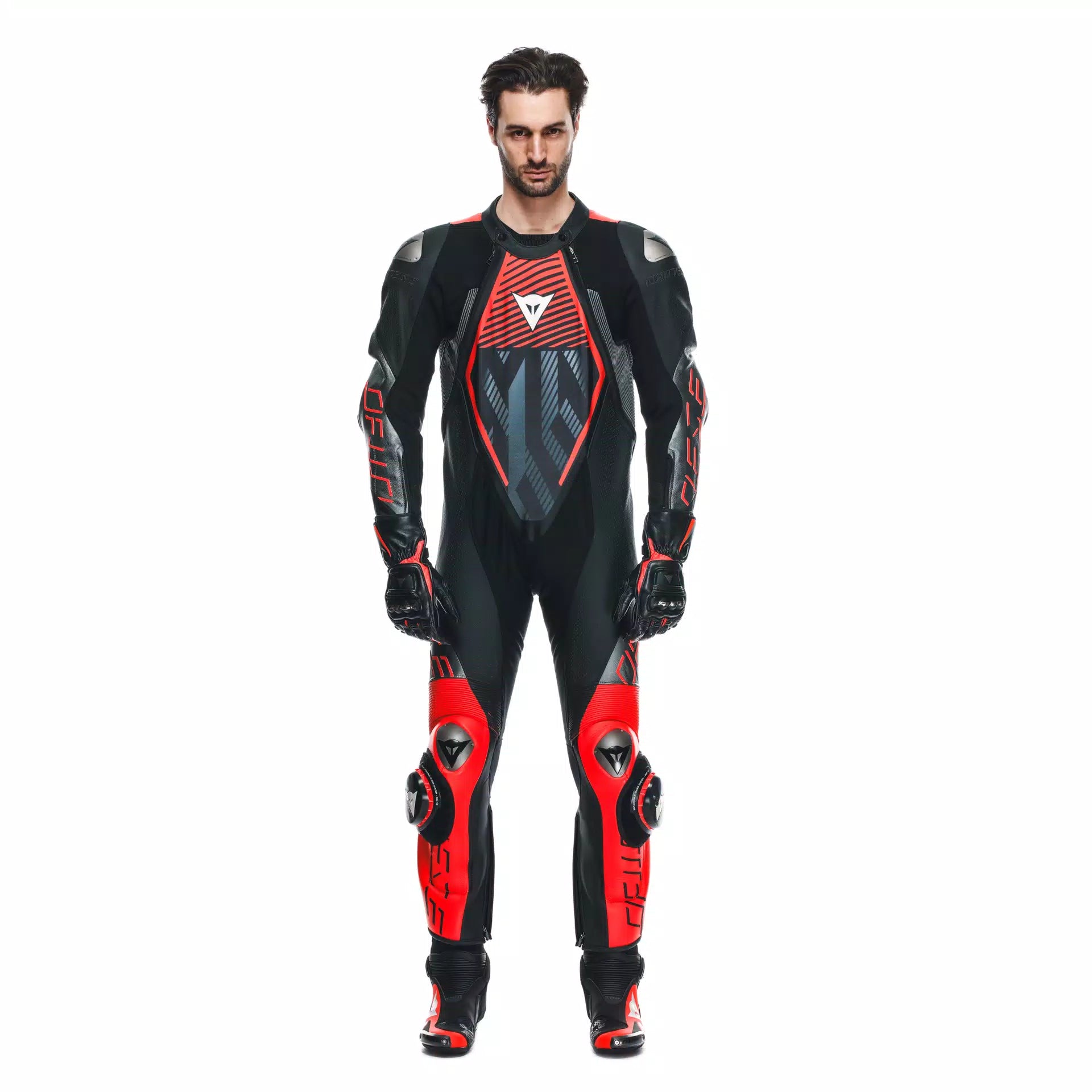 Dainese Audax D Zip Men One Piece Motorcycle Perforated Leather