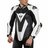 Dainese Laguna Seca 5 Men One Piece Perforated Leather Suit (Short / Tall) (Black White) - Moto Central
