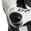 Dainese Laguna Seca 5 Men One Piece Perforated Leather Suit (Short / Tall) (Black White) - Moto Central