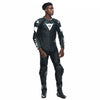 Dainese Tosa Men One Piece Motorcycle Perforated Leather Suit (Black White) - Moto Central
