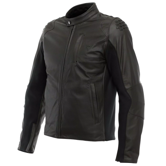 Dainese Istrice Perforated Leather Jacket (Dark Brown)