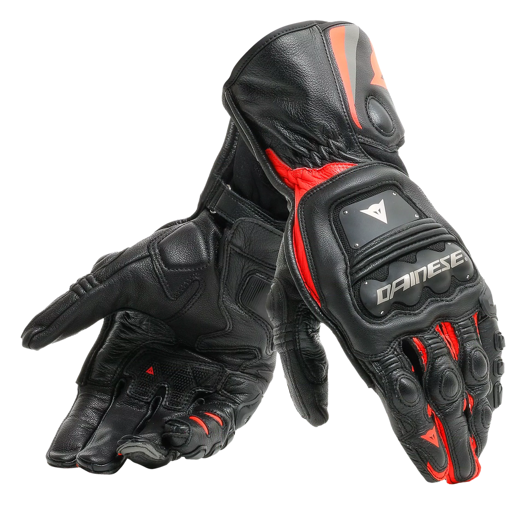 Dainese Steel Pro Gloves (Black Fluro Red) - Moto Central