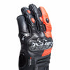 Dainese Carbon 4 Short Leather Gloves (Black Fluro Red)