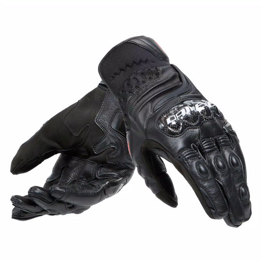 Dainese Carbon 4 Short Leather Gloves (Black)