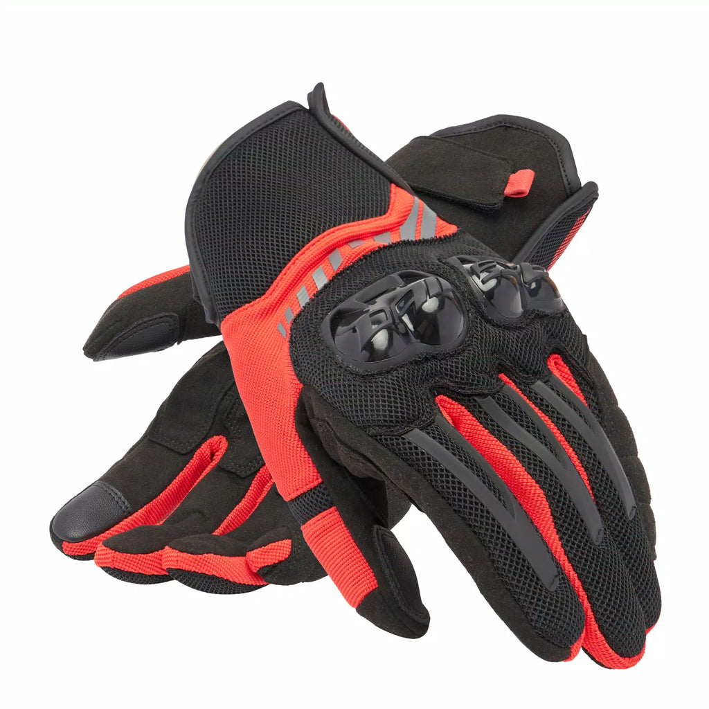 Dainese MIG 3 Air Tex Gloves (Black Lava Red) - Moto Central