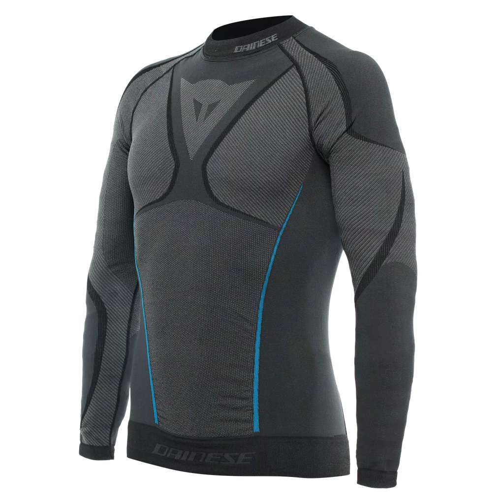 Dainese Dry LS Base Layer Upper Summer Men (Black Blue) - Moto Central