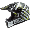 LS2 MX437 Fast Evo Verve Gloss Black White Helmet