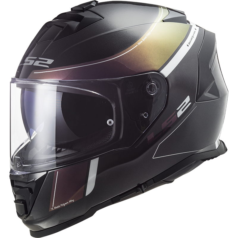 LS2 FF800 Storm II Velvet Black Rainbow Gloss Helmet