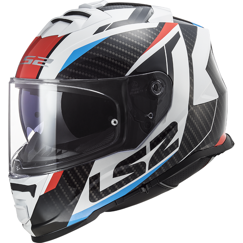 LS2 FF800 Storm II Racer Red Blue White Gloss Helmet (D Ring)